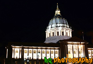 San Francisco City Hall Building at Night painting