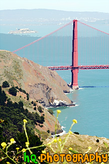 Alcatraz & Golden Gate Bridge painting