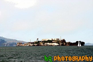 Alcatraz Island & Prison painting