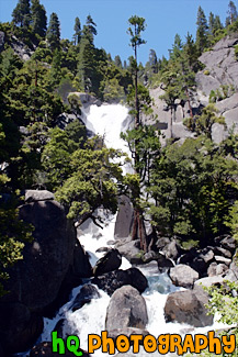 Cascade Falls, Yosemite Valley painting