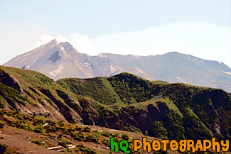 Mount St. Helens & Steam painting