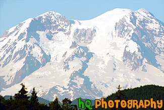 Close Up of Mt. Rainier painting