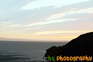 Pacific Ocean California Sunset painting