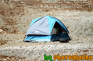 Blue Tent painting