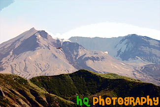 Mount St. Helens & Bird painting