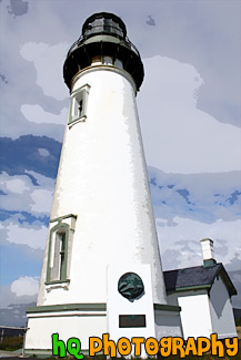 Yaquina Head Lighthouse painting