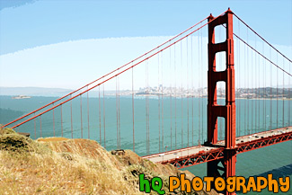 Golden Gate Bridge from Battery Spencer painting