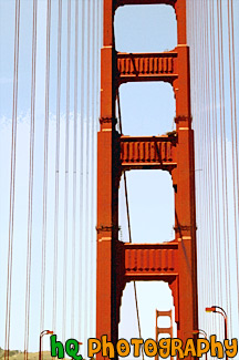 On The Golden Gate Bridge painting