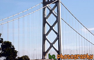 Arch of Bay Bridge painting