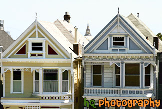 Two Homes of Alamo Square painting