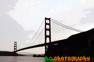 Golden Gate Bridge at Dusk painting