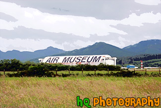 Air Museum in Tillamook, Oregon painting