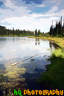 Reflection Lakes painting