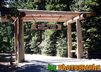 Mount Rainier National Park Entrence painting