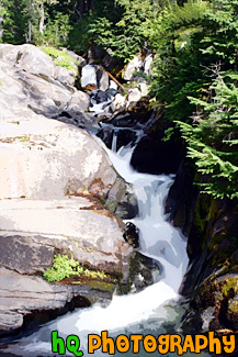 Waterfalls of Paradise River painting