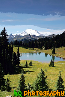 Mount Rainier at Tipsoo Lake painting