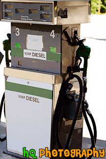 Diesel Gas Pump painting