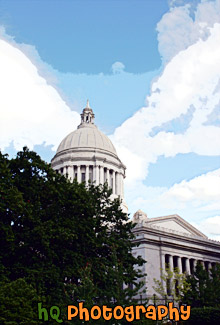 Capitol Building in Washington State painting