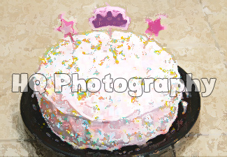 Princess  Cake painting