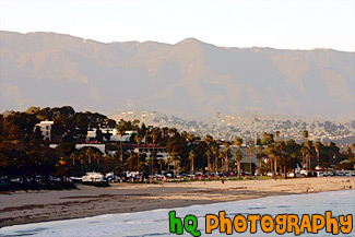 Santa Barbara Beach & Mountains painting