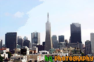 Financial District, San Francisco painting