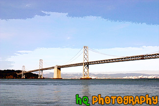 San Francisco Bay Bridge & Blue Sky painting