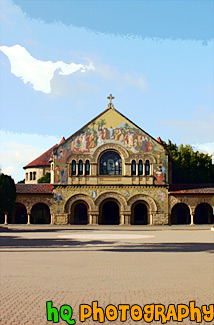 Stanford Memorial Church painting