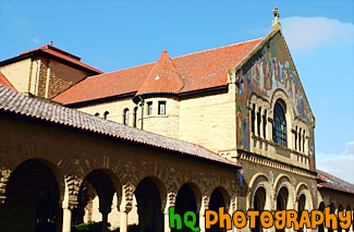 Side View of Stanford Memorial Church painting