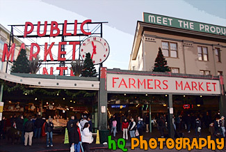 Pike Place Market, Seattle painting