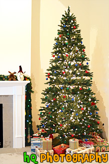 Christmas Tree & Presents painting