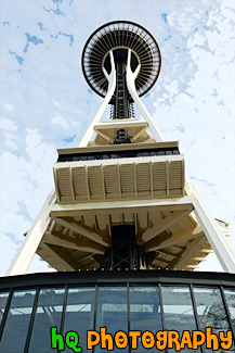 Under the Space Needle painting