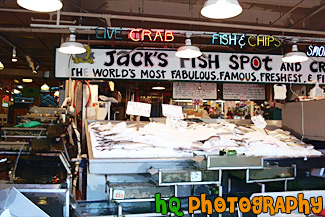 Jack's Fish Spot & Crabs at Pike Place painting