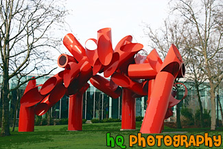 Olympic Iliad Sculpture at Seattle Center painting