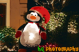 Christmas Penguin Decoration painting