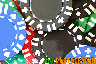 Close up of Poker Chips painting