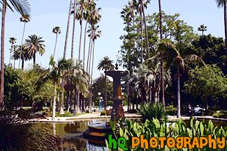 Will Rogers Memorial Park Fountain painting