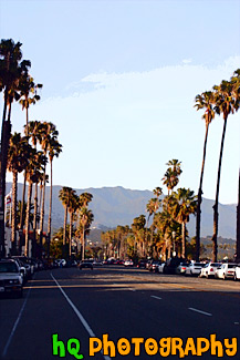 Downtown Santa Barabara Road painting