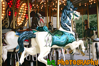 Horse Carousel painting