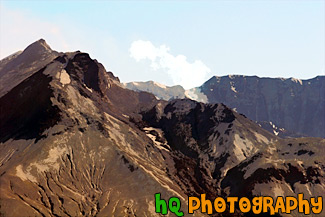 Close up of Mount St. Helens & Steam painting