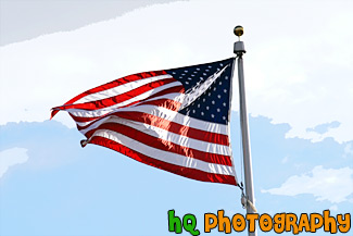 American Flag painting