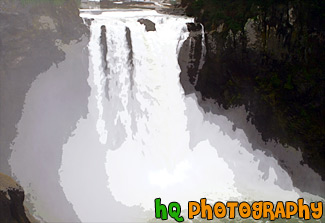 Snoqualmie Falls & Mist painting