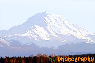 Mount Rainier in During Winter Season painting