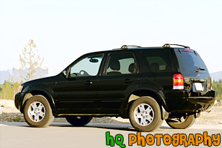 Black Ford Escape SUV painting