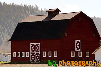 Big Red Barn painting