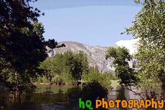 Lake Pond & Trees in Yosemite painting