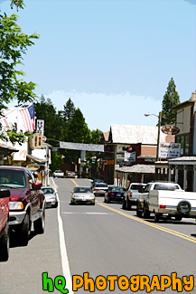 Downtown Yosemite Street painting