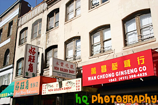 Buildings & Signs of Chinatown painting