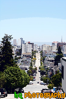 Long Street in Downtown San Francisco painting