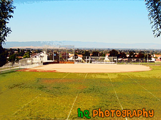 High School Baseball Field painting