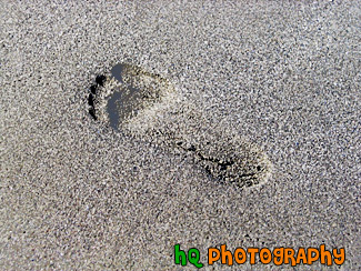 Footprint in Sand painting